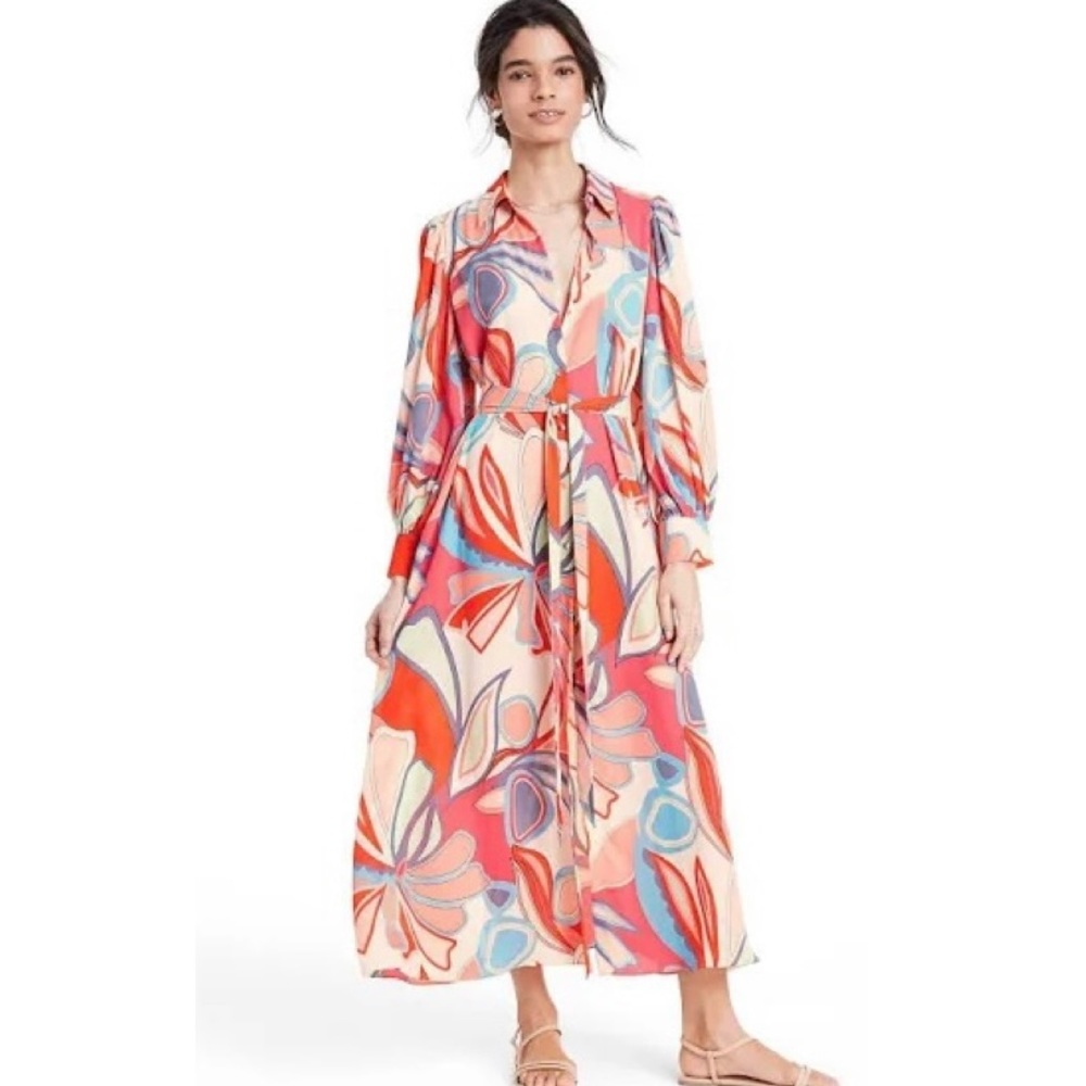 Alexis Multicolor Floral Long Sleeve Maxi Dress